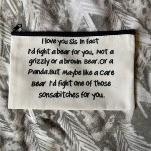 Funny cosmetic toiletry tote bag for travel